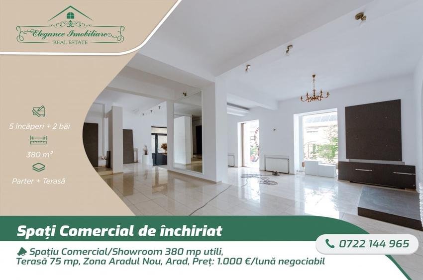 Spatiu Comercial/Showroom 380 mp utili, Terasa 75 mp, Zona Aradul Nou, Arad - 1