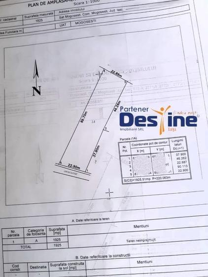Teren intravilan 1925 mp cu certificat de urbanism si utilitati Mogosesti - 5