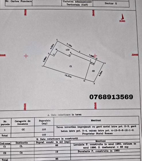 TEREN 110 MP ANTIAERIANA - 13 SEPTEMBRIE CU CASA DE RENOVAT - 2
