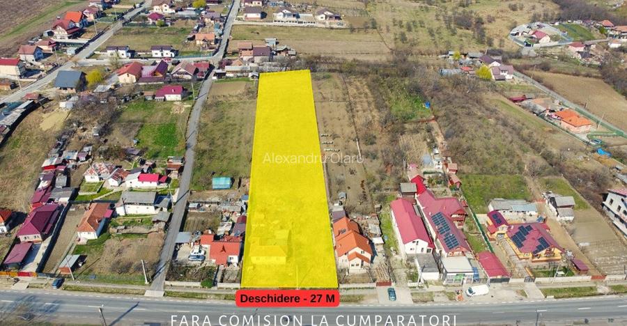 CAZANESTI, TEREN 3336mp - DESCHIDERE 27m