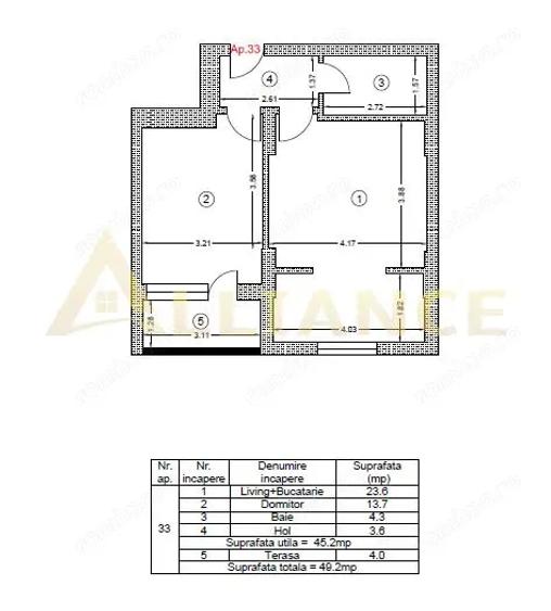 Metrou Berceni, Biruintei, studio mobilat cu balcon - 18