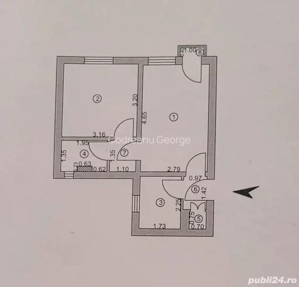 Vand schimb apartament 2 camere semidecomandat Micro 38 Vand schimb apartament 2 camere semidecomandat Micro 38