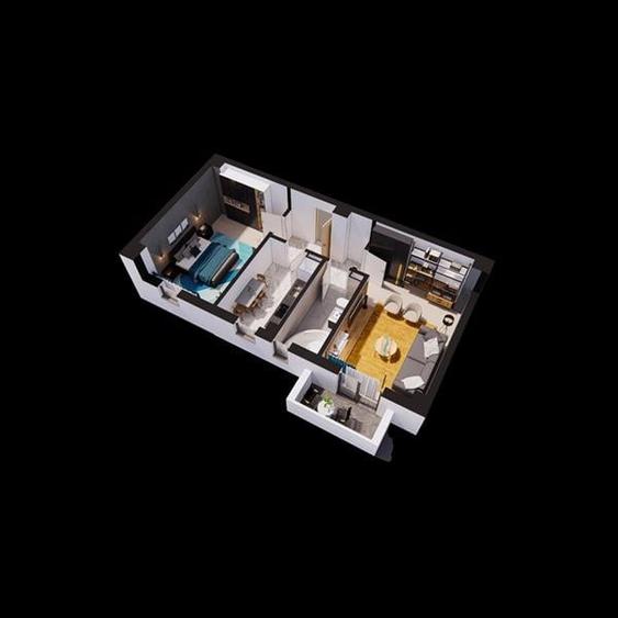 Apartament 2 camere, Pacurari, bloc nou, incalzire in pardoseala - 7