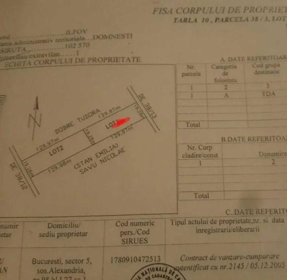 Domnesti If 2500 mp intravilan str Merisorului - 5