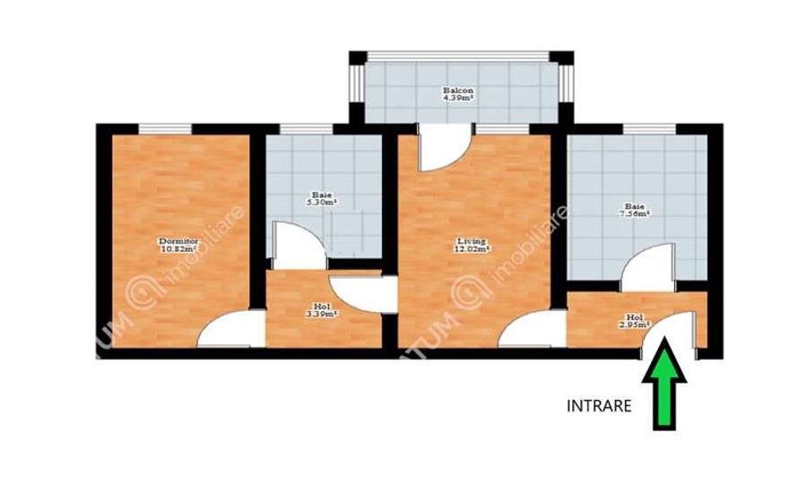 Apartament 2 camere si balcon in zona Terezian din Sibiu - 8