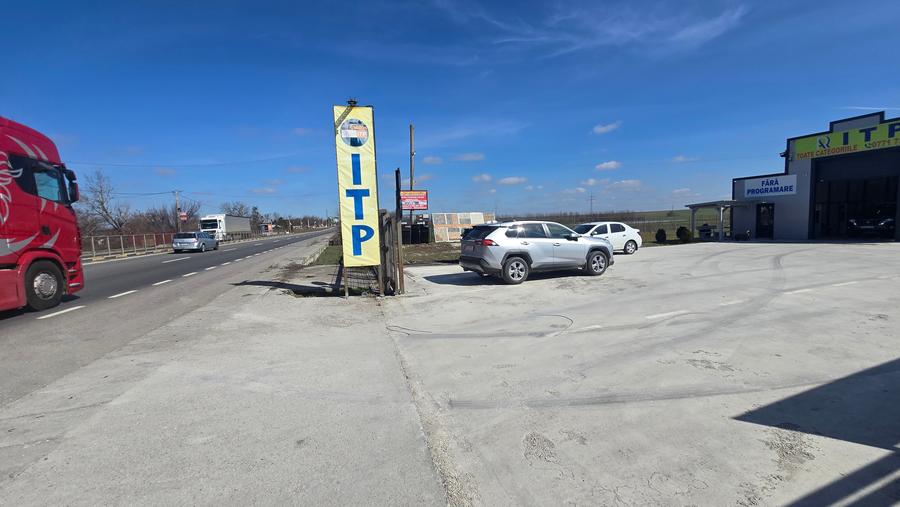 Stație ITP modernă de închiriat – DN București–Giurgiu | teren 2.200 mp | trafic - 1
