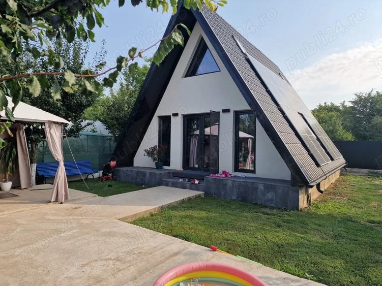 Vand casa A-Frame langa Bucure?ti complet utilata ?i mobilata - 1
