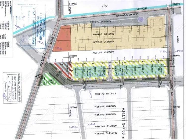 Mosnita Veche - 11 parcele - 10800 mp- CF individuale - 1