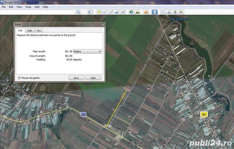 Teren de 1100 mp, în Dobreni