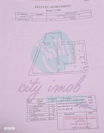 Apartament cu 2 camere în Armeneasca