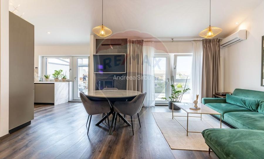 Apartament cu 3 camere decomandat, mobilat în Pipera
