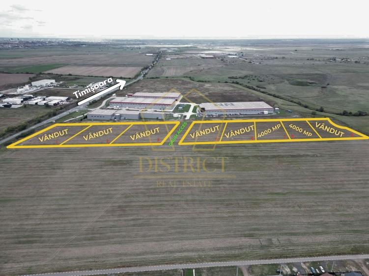 COM 0% Parcele de 4000 mp pentru hale, servicii | Sanandrei - 1