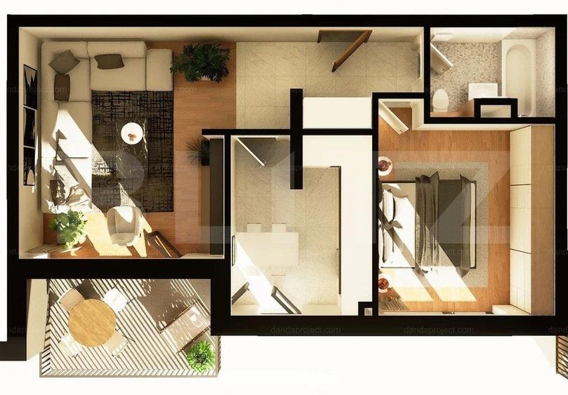 Apartament 2 camere decomandate, 53mp, constructie noua, zona Iulius Mall - 1