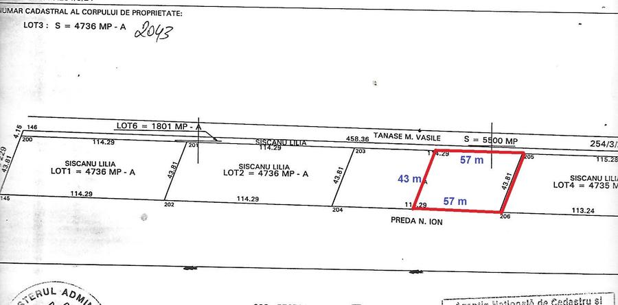 Vanzare 2500 mp, sau 5000 mp sau 7500 mp teren in Butimanu cu pret negociabil - 2