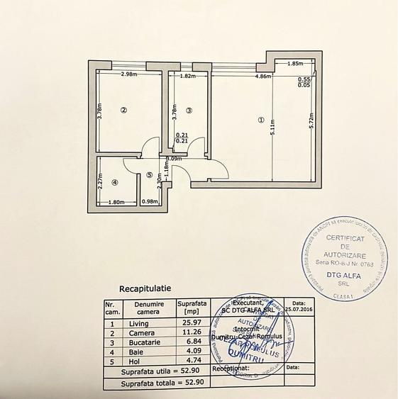 2 camere,prima inchiriere,decomandat,mobilat-utilat,53mp,Romprim 5 min,0%comisio - 21