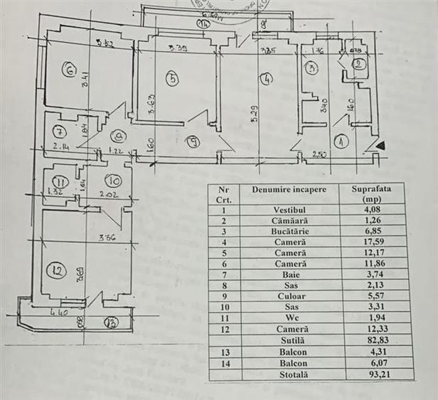 Apartament 4 camere cu centrala proprie, Costin Georgian, Parcul Morarilor - 13