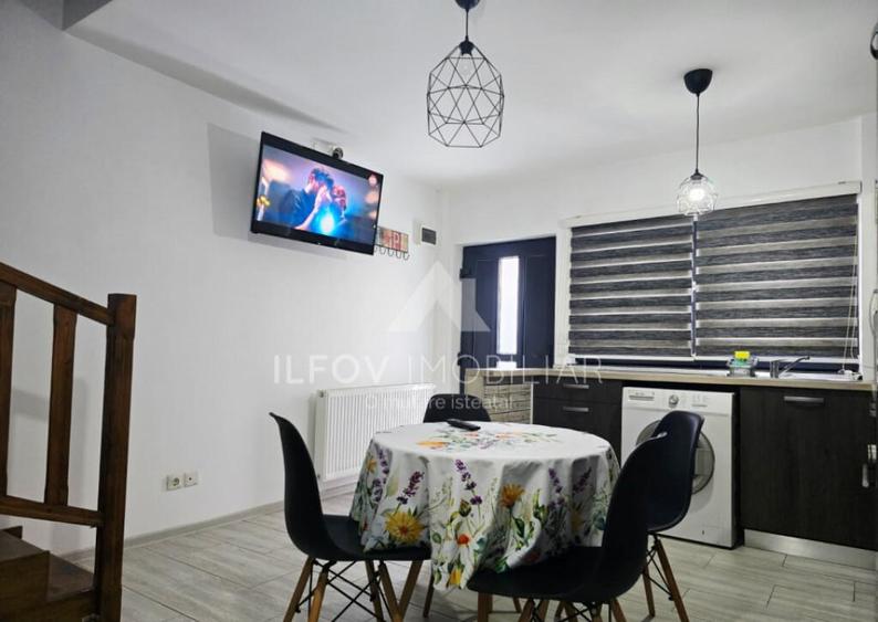 Studio 2 nivele 42mp, utilat si mobilat, curte 11mp, parcare - 7