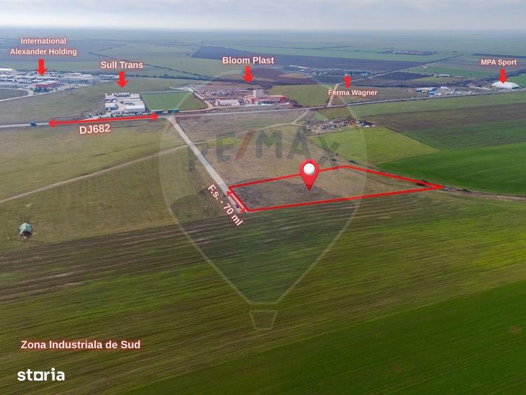 Teren intravilan 10.000 mp in Zona Industriala Sud Arad - 8