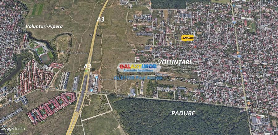 Teren 3200 mp Voluntari str Becheanului la sosea utilitati - 4