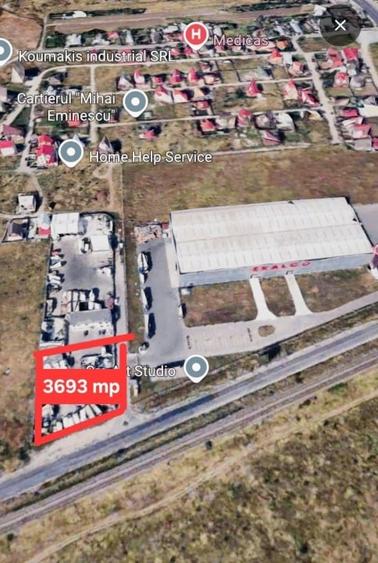 Vand teren intravilan, 3693mp, acces direct Centura Bucuresti, 170 eur/mp+TVA - 1