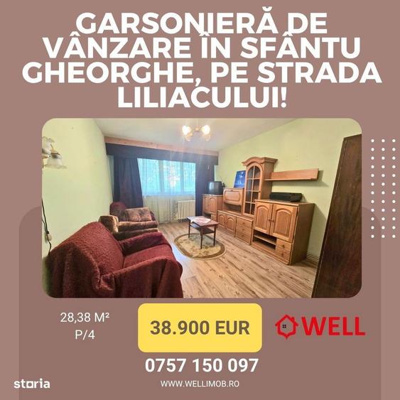 Garsoniera de vanzare in Sfantu Gheorghe, pe strada Liliacului! - 2