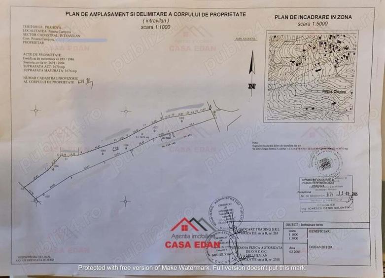 Teren intravilan in Poiana Campina --3676 mp--8e - 8