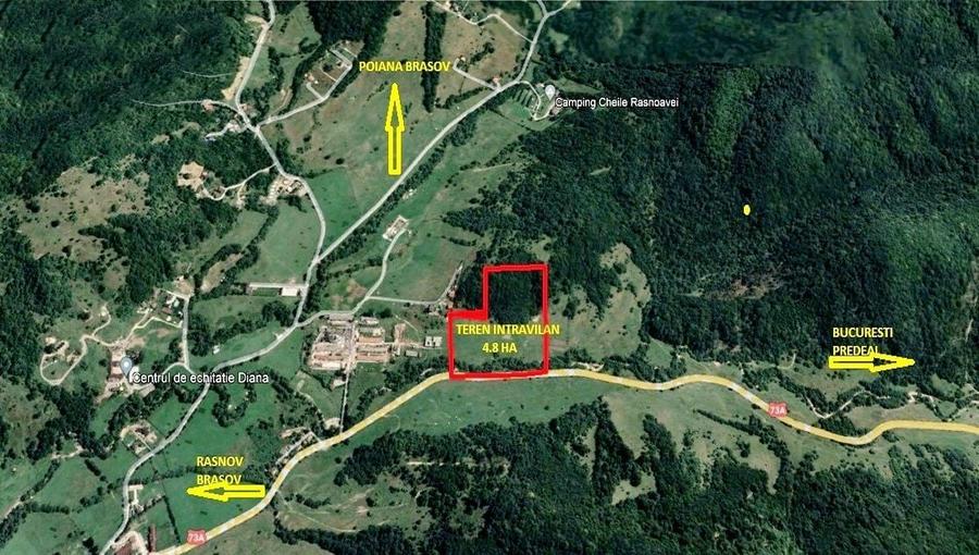 Teren superb intravilan cu PUZ  zona Rasnov Cheile Rasnoavei - 1