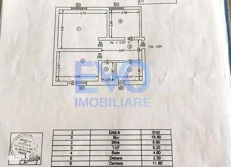 Apartament 3 camere, decomandat, curte proprie, Valea Lupului, Iasi - 1