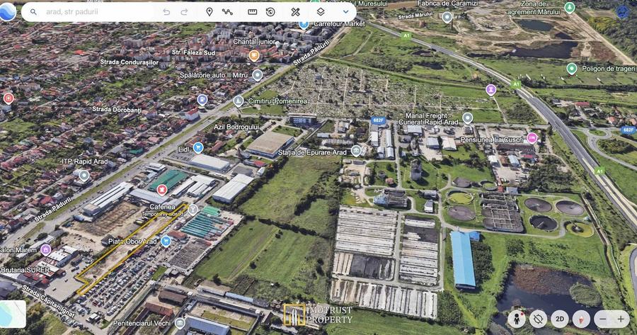 Teren intravilan de vanzare 6.839 mp – Arad, zona Parneava - 2