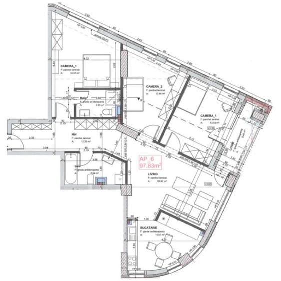 Apartament cu 4 camere decomandat în Mărăști