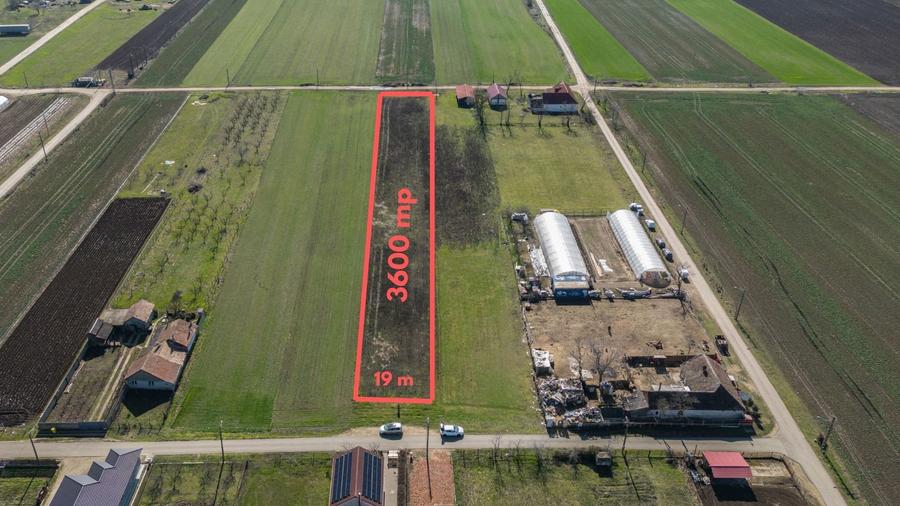 Teren 3.600 mp în Curtici, 2 fronturi stradale – La doar 20 km de Arad - 1