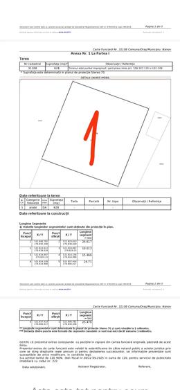 Teren de 1256 mp, în Nanov