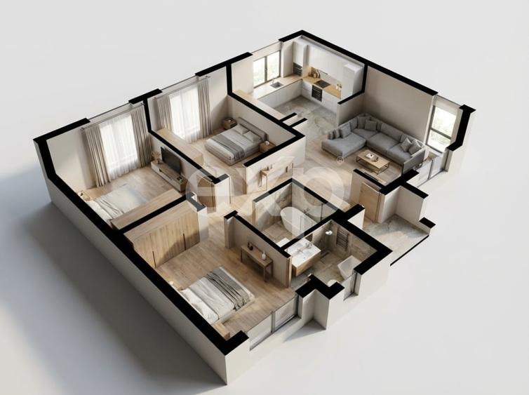 TVA inclus | Case PARTER 4 camere Trivale | Teren 465 mp | Util 120 mp - 5