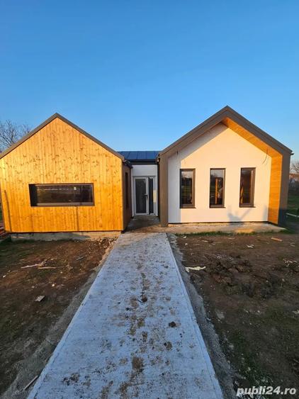 Casa moderna stil scandinav, 3 dormitoare, teren 513 mp Aduna?ii Copaceni 95.000 eur - 2