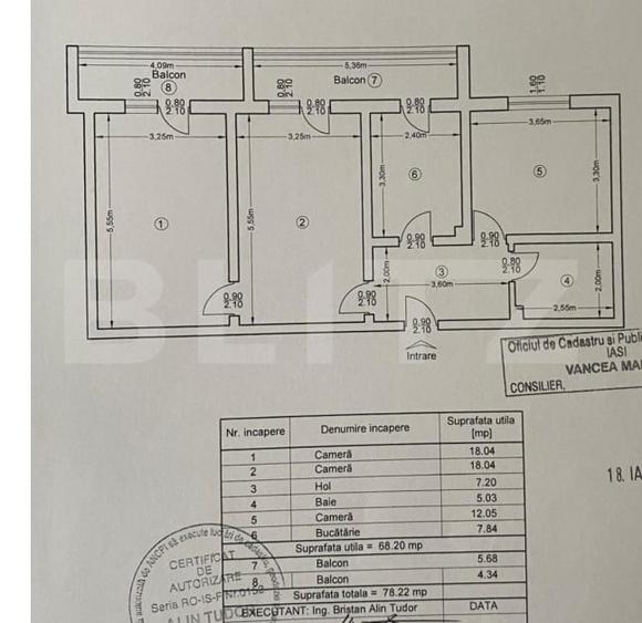 Apartament 3 camere, 68 mp, zona Popas Pacurari - 10