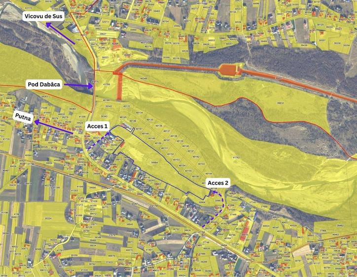 Teren intravilan 5,2 ha compact | Vicovu de Jos - 1