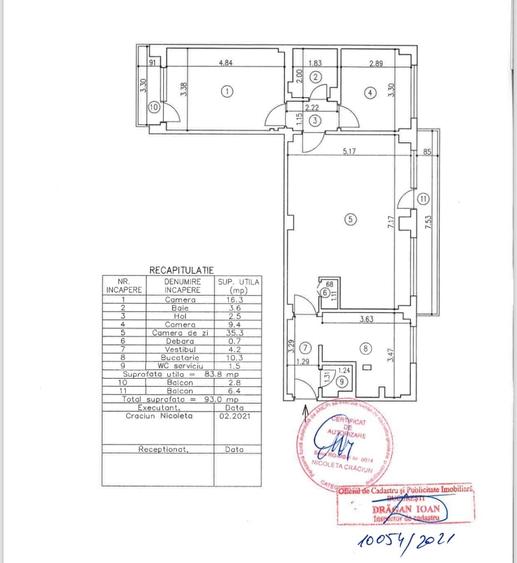 Apartament spatios 3 camere - 17