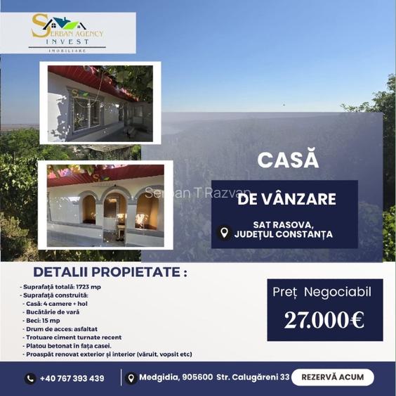 Casă de Vis în Satul Rasova, Constanța