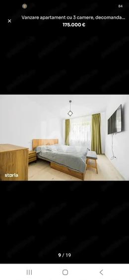Apartament cu 3 camere decomandat în Tractorul