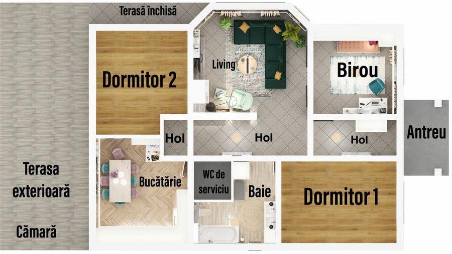 Casa 4 camere, teren 551mp - in Santandrei - 2