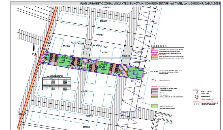 Giroc - Teren pt blocuri - S:4238mp - 48 UL - S/D+P+2E+Er/M - 2
