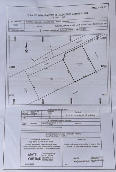 Teren intravilan 540mp Balotesti Lac - 5