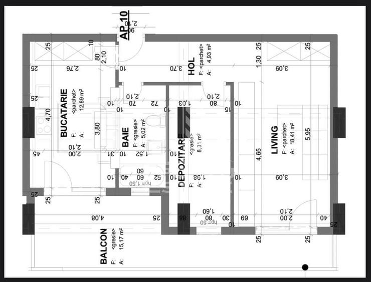 Apartament cu 2 camere, decomandat, loc subteran, zona Soarelui - 10