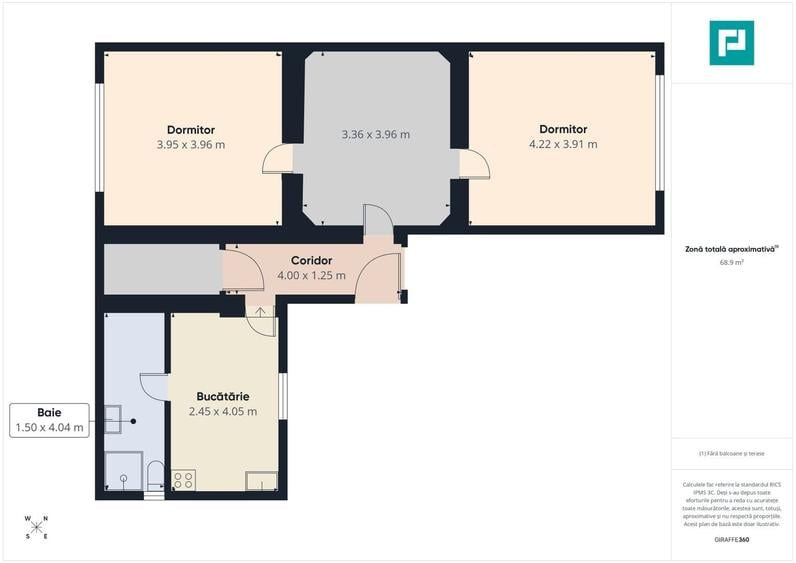 Casă cu 3 camere și teren de 700 mp în Cermei - 4