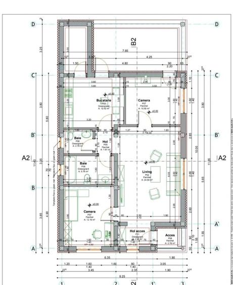 Casa Individuală la roșu | 3 camere | 92 mp | Teren 563 mp | Bărăbanț | - 2