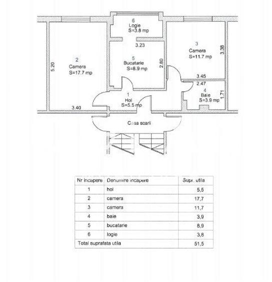 0% Comision – Apartament 2 camere, Ștefan cel Mare, 52 mp - 9