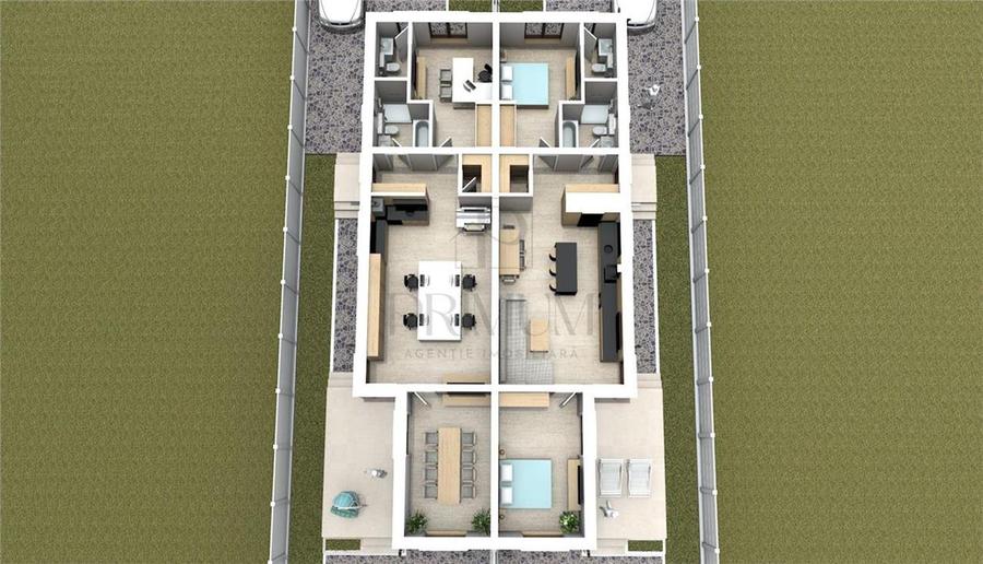 Duplex 3 camere - 100 metri de asfalt - Personalizare interioara - 4