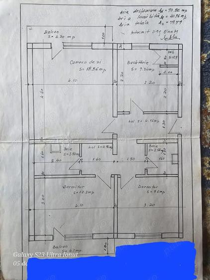 Vand apartament 3 camere, str. Flacara, mun. Calarasi(sau schimb cu 1 sau 2 camere+dif) - 2