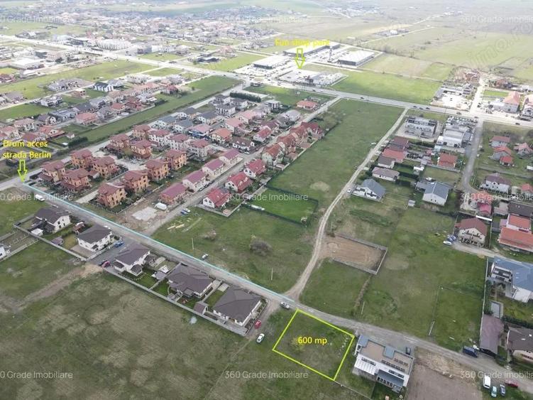 Teren de vanzare 600 mp cu front de 24 ml in Cartier Europa,Mosnita Noua 62.000E - 2
