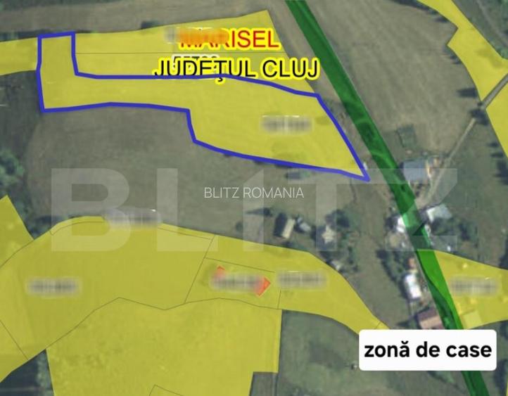 Teren parcelabil, front la strada, 8691mp, utilitati in zona